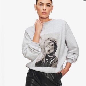 Anine Bing Light Gray Sweatshirt